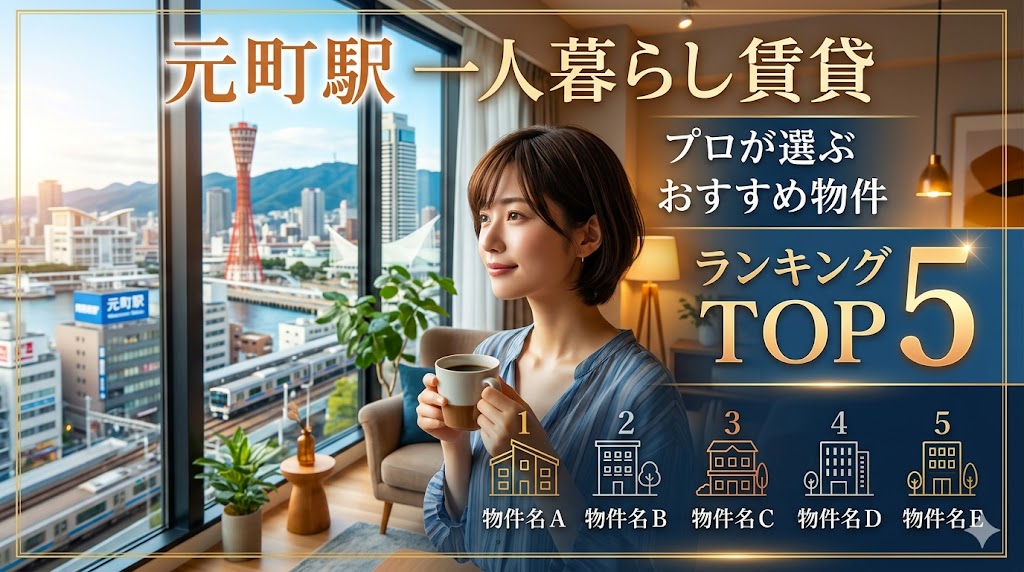 元町駅の一人暮らし向け賃貸ランキング！プロが選ぶおすすめ物件
