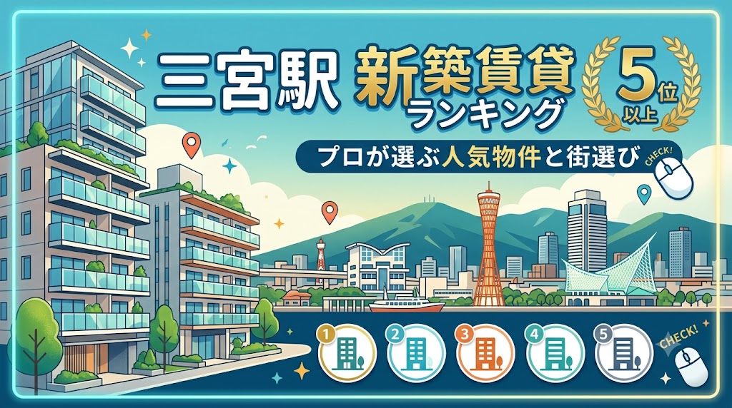 三宮駅の新築賃貸おすすめランキング！プロが選ぶ人気高級マンション5選と失敗しない街選び