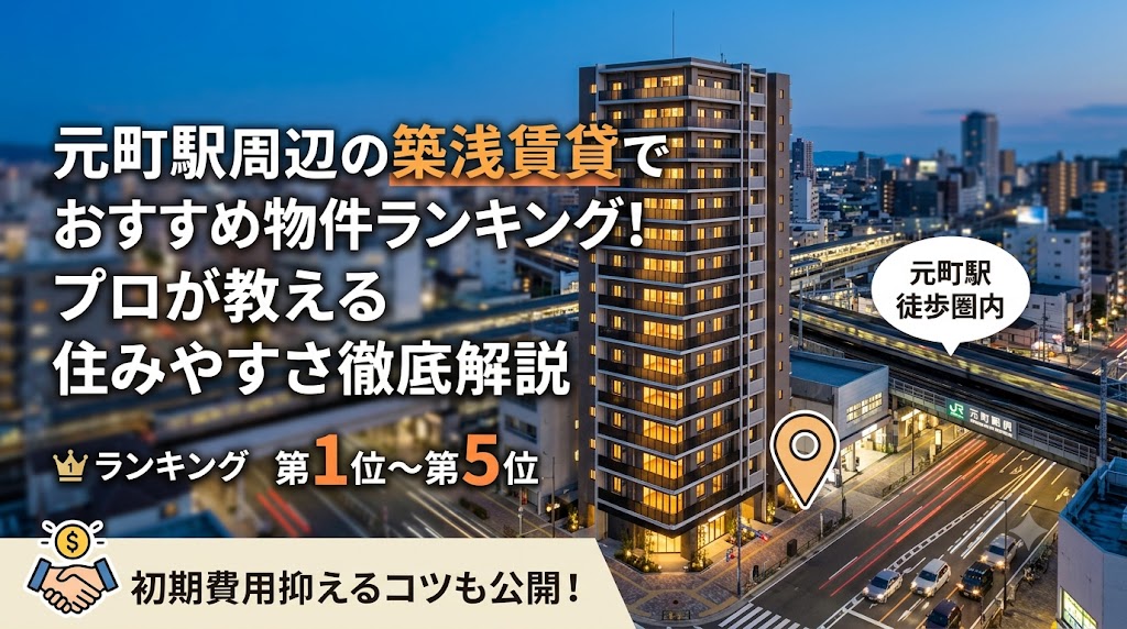 元町駅近くの築浅賃貸おすすめランキング！魅力や住み心地をプロが徹底解説