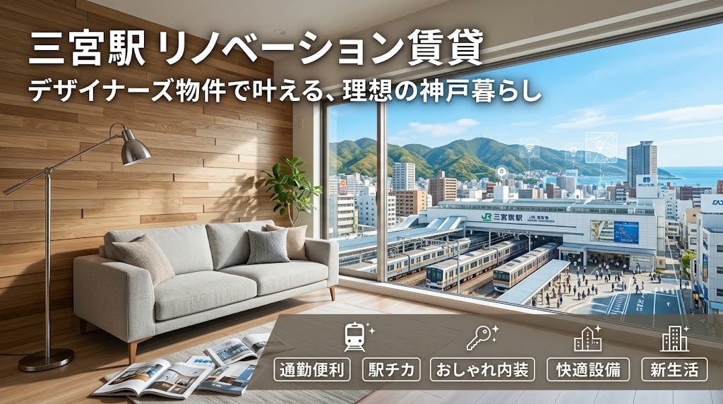 三宮駅で探すおしゃれなリノベーション賃貸！魅力とおすすめ物件厳選ガイド